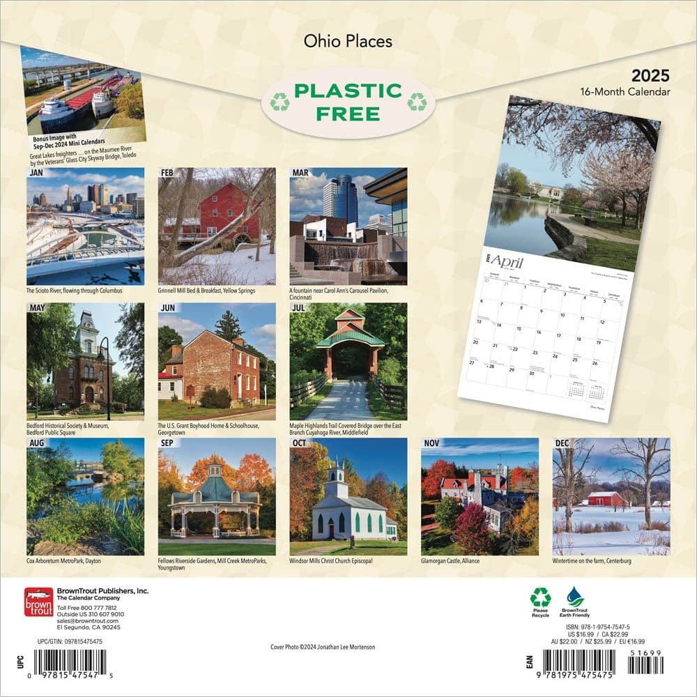 Ohio Places 2025 Wall Calendar First Alternate Image width=&quot;1000&quot; height=&quot;1000&quot;