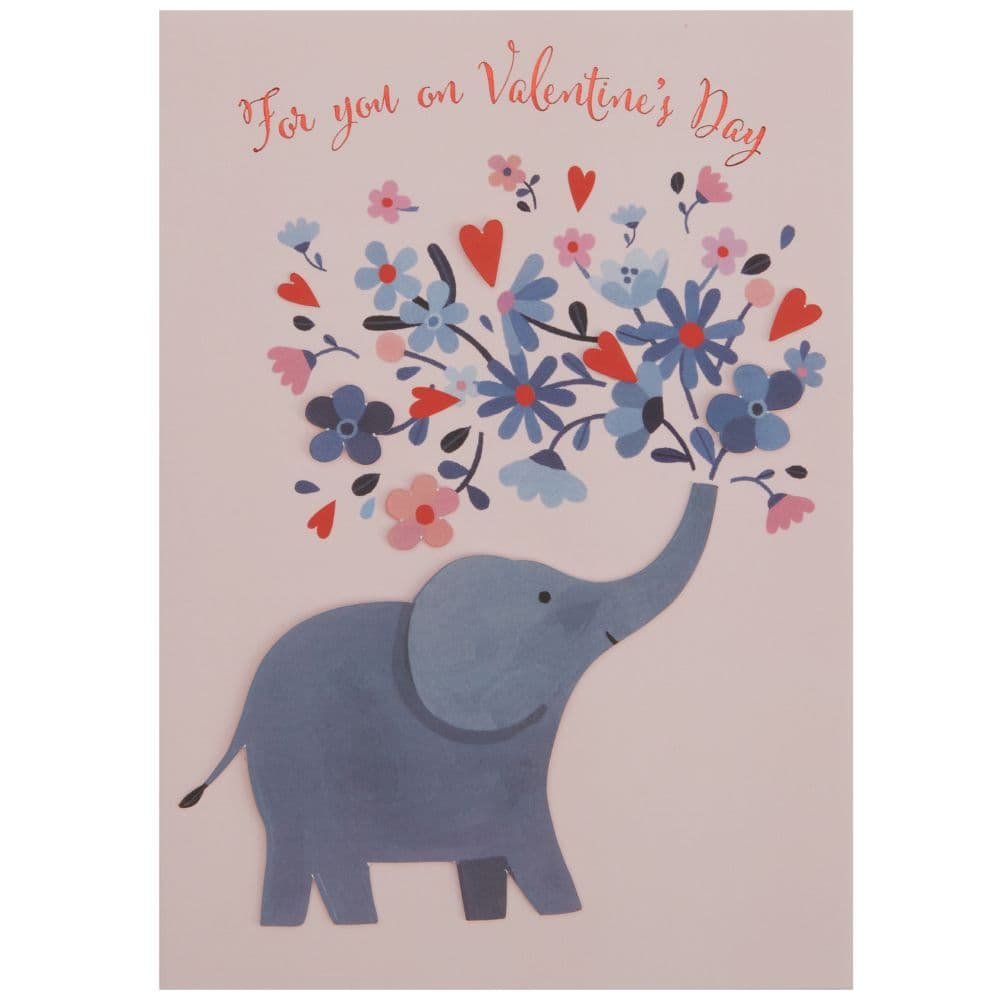 Elephant and Hearts Valentine&#39;s Day Card First Alternate Image width=&quot;1000&quot; height=&quot;1000&quot;