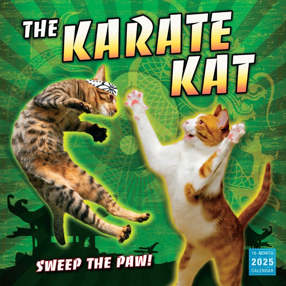 Karate Kat 2025 Wall Calendar