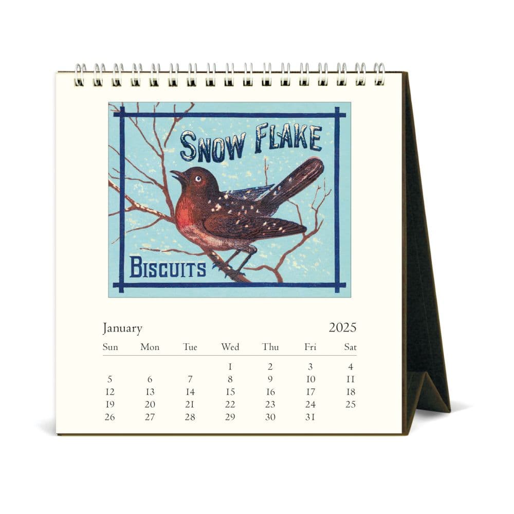 Birds Vintage 2025 Easel Desk Calendar First Alternate Image width="1000" height="1000"