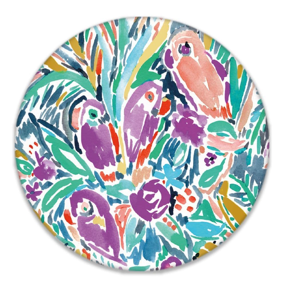 Barbarian Wild Feathers Coasters, 4 Inch by Barbra Ignatiev Alternate Image 4