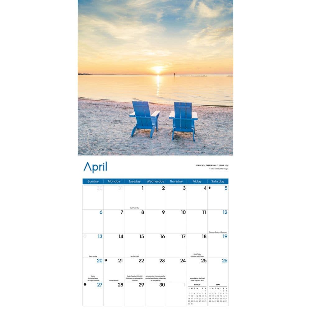 Beaches 2025 Wall Calendar Third Alternate Image width=&quot;1000&quot; height=&quot;1000&quot;