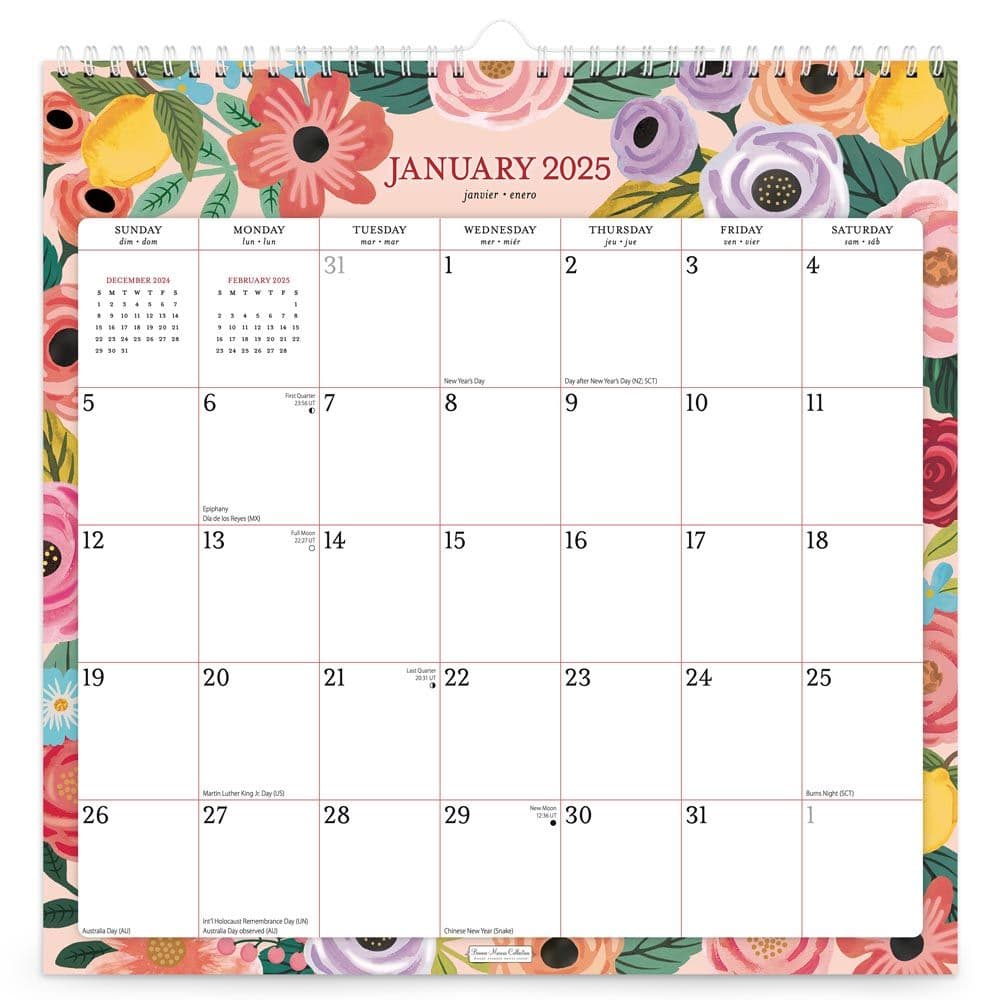 Bonnie Marcus Office Spiral 2025 Wall Calendar