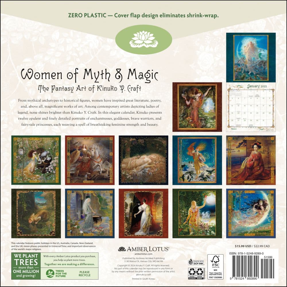 Women of Myth and Magic 2025 Wall Calendar First Alternate Image