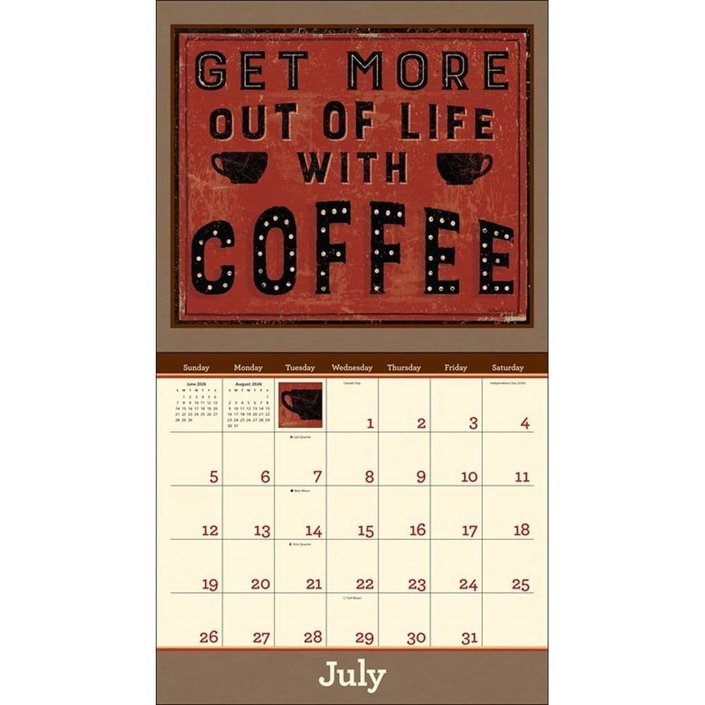 Coffee by Dan DiPaolo 2026 Wall Calendar Third Alternate Image
