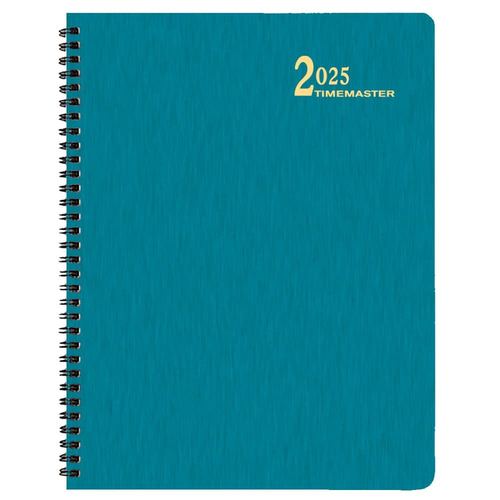 Turquoise Shimmer Large Time Master 2025 Planner