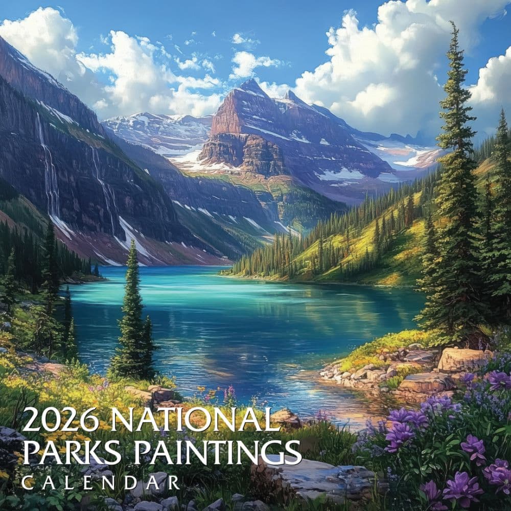 National Park Paintings 2026 Wall Calendar Main Product Image