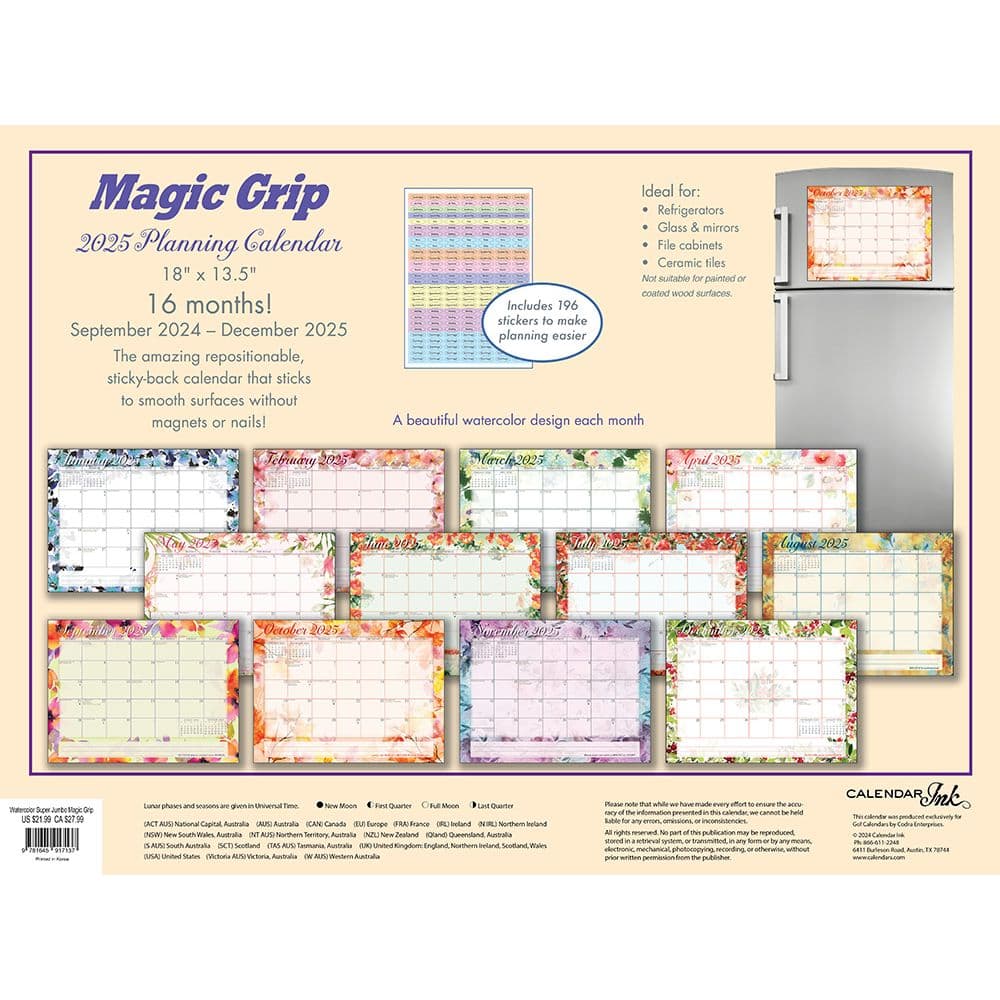 Super Jumbo Magic Grip 2025 Wall Calendar First Alternate Image width=&quot;1000&quot; height=&quot;1000&quot;