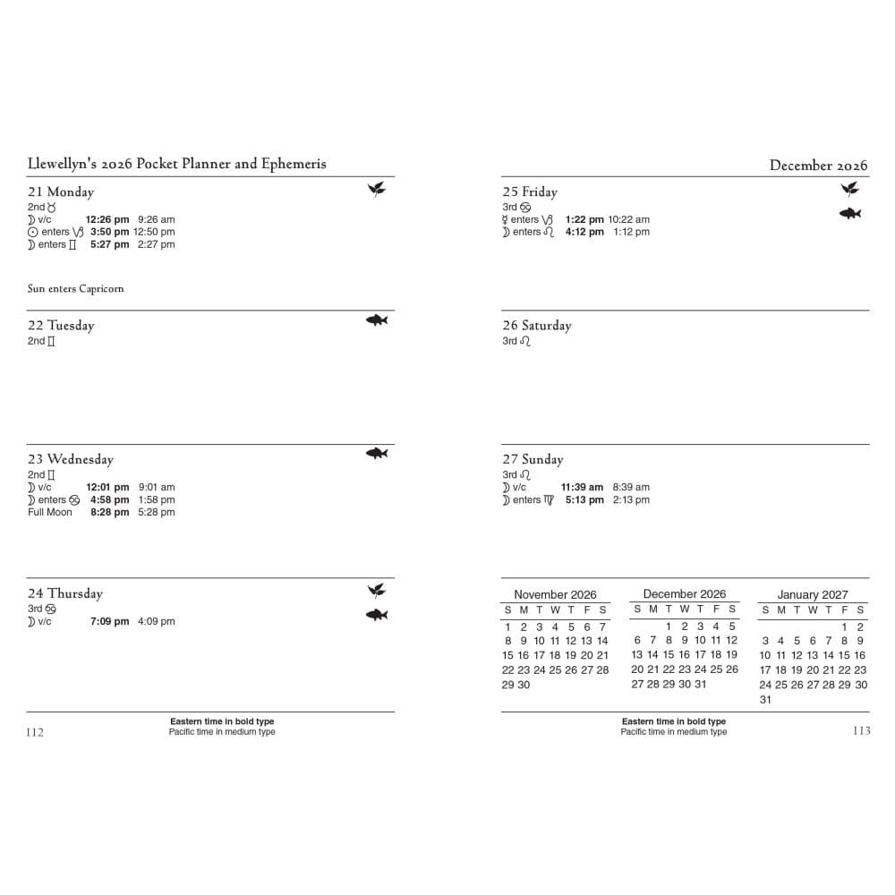 Astrological 2026 Pocket Planner Second Alternate Image