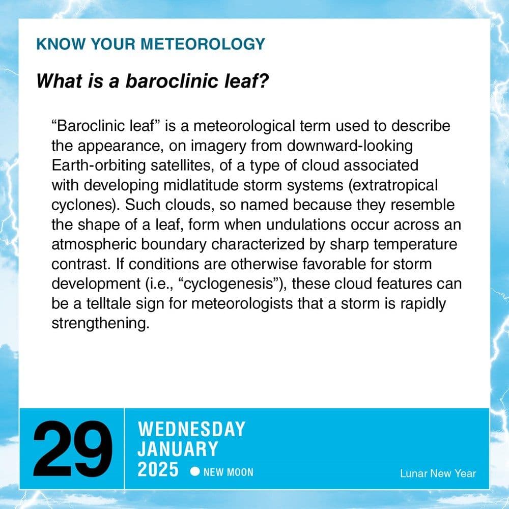 Extreme Weather 2025 Desk Calendar