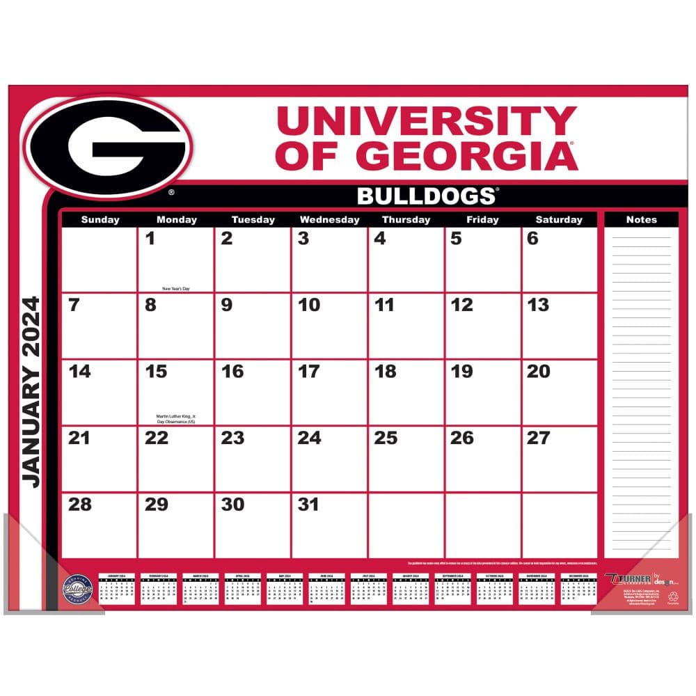 Bulldogs 2024 Desk Pad