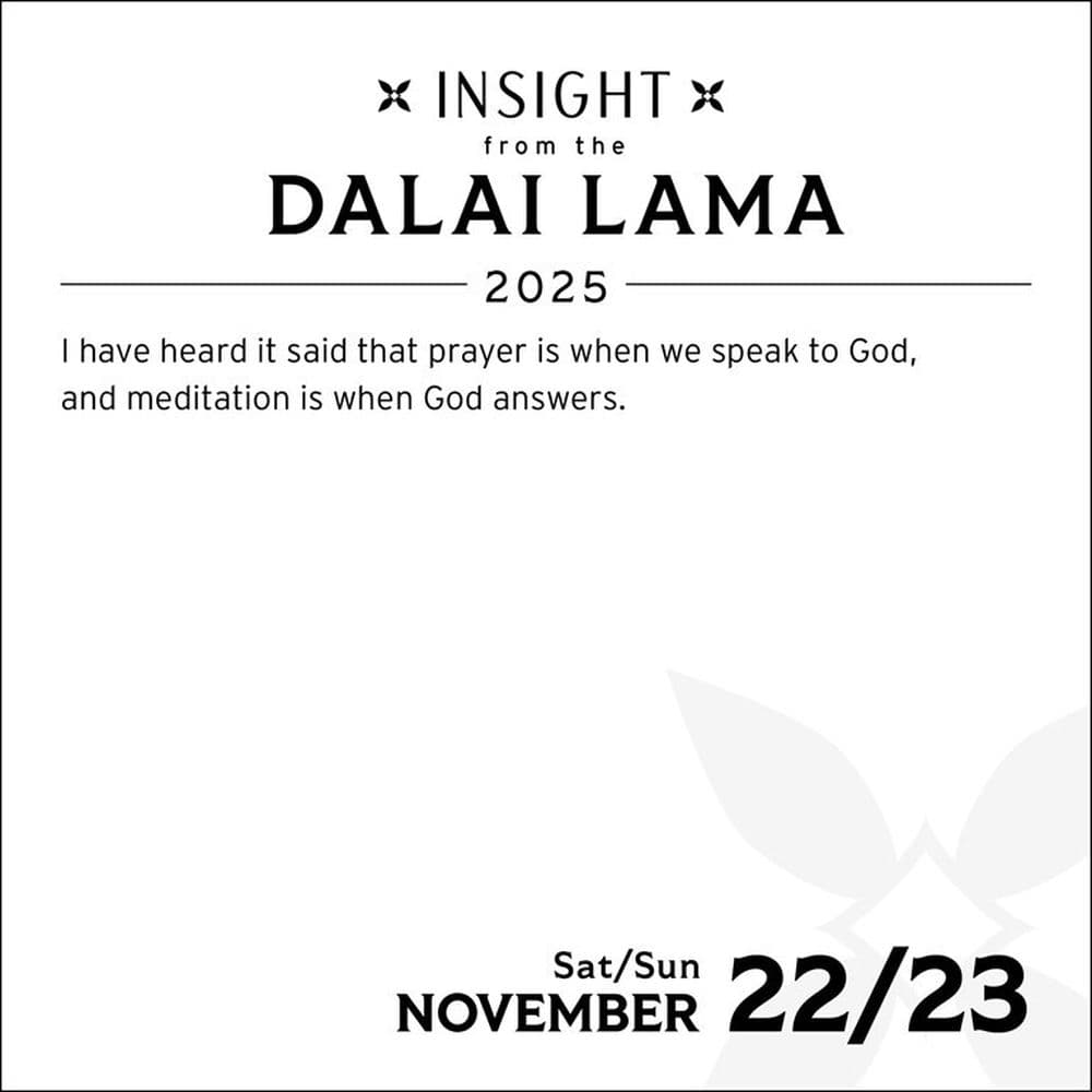 Dalai Lama Insight 2025 Desk Calendar Third Alternate Image width=&quot;1000&quot; height=&quot;1000&quot;