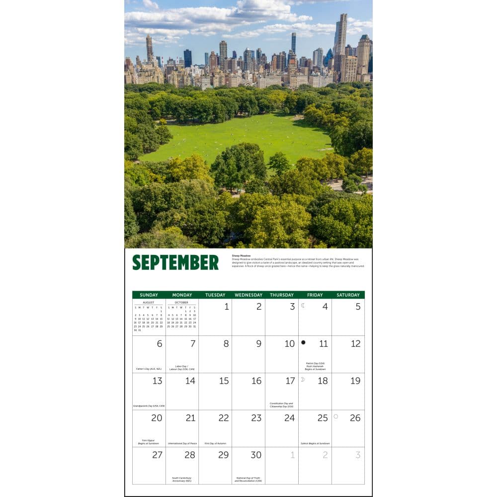 Central Park Conservancy 2026 Wall Calendar Third Alternate Image