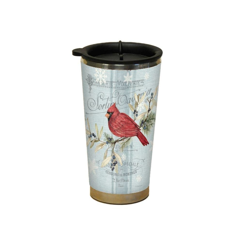 Winter Bird 16 oz. Traveler Mug by Susan Winget Main Image