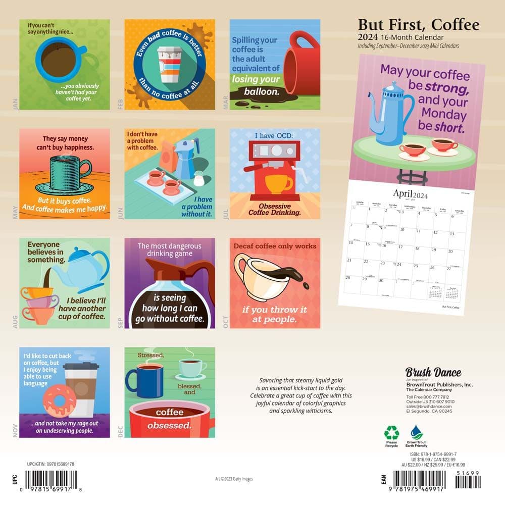 But First Coffee 2024 Wall Calendar First Alternate Image width=&quot;1000&quot; height=&quot;1000&quot;