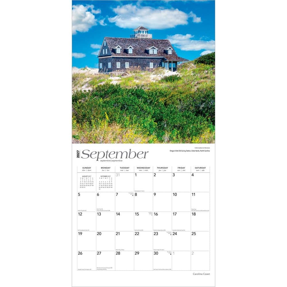 Carolina Coast 2027 Wall Calendar Third Alternate Image