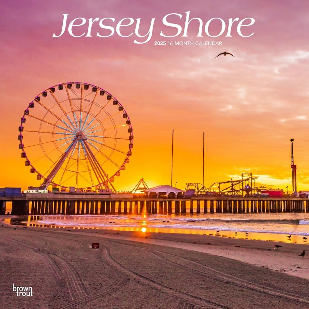 Jersey Shore 2025 Wall Calendar