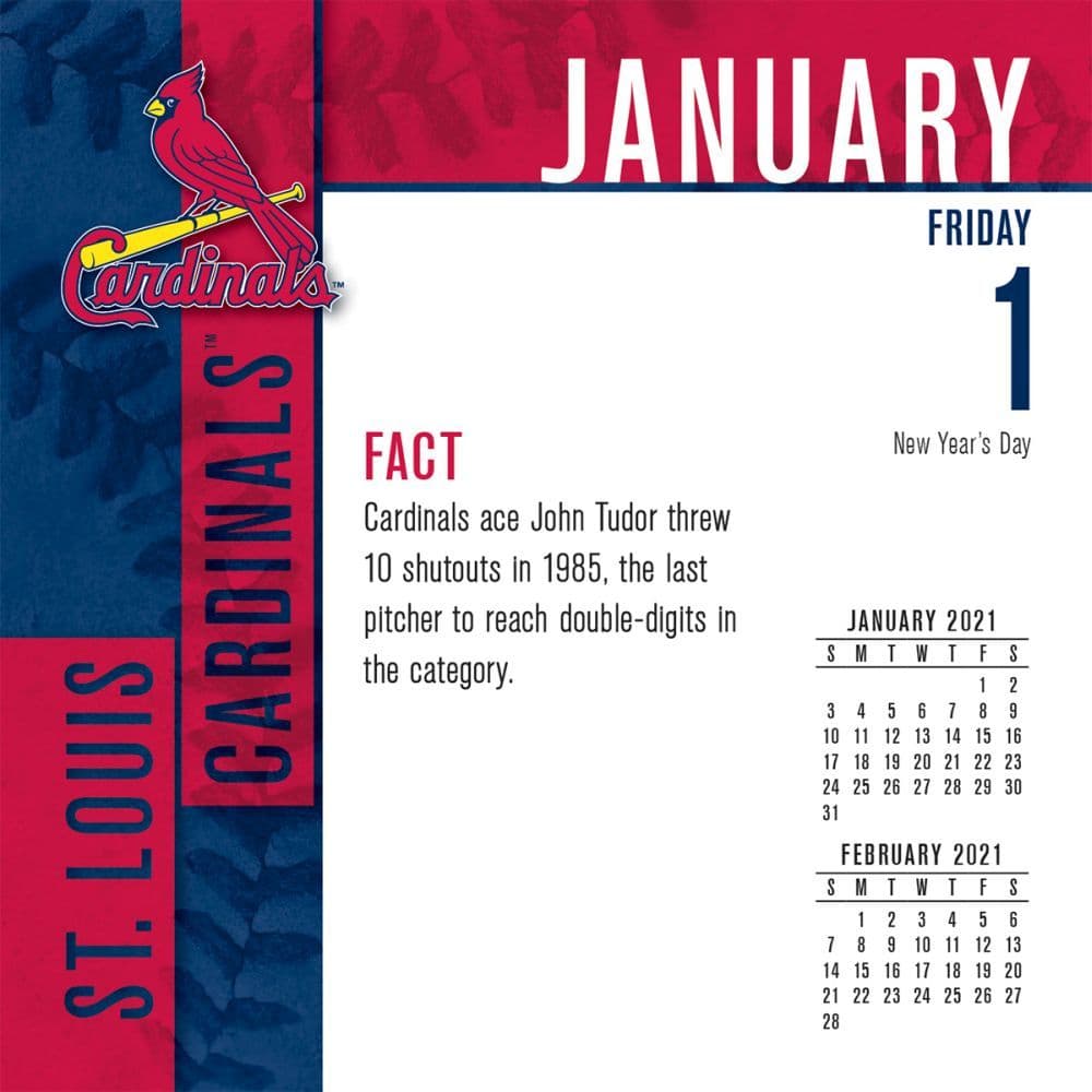 St Louis Cardinals Desk Calendar - 0