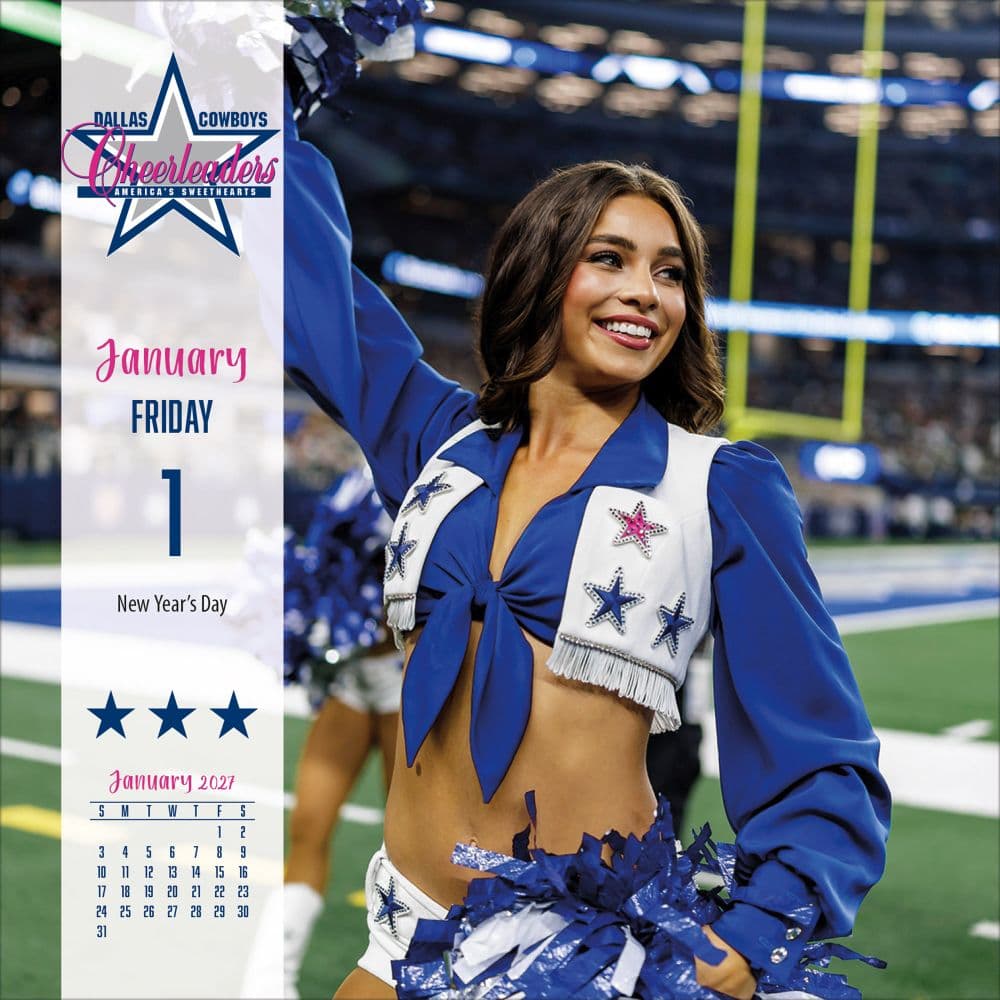 NFL Dallas Cowboys Cheerleaders 2027 Desk Calendar Second Alternate Image