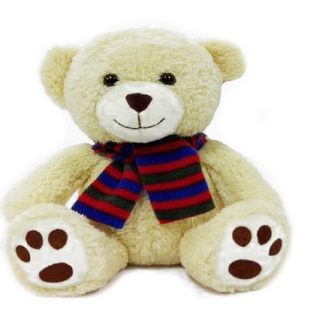 teddy bear with scarf