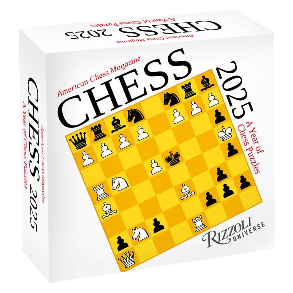 Chess 2025 Desk Calendar Main Product Image width=&quot;1000&quot; height=&quot;1000&quot;