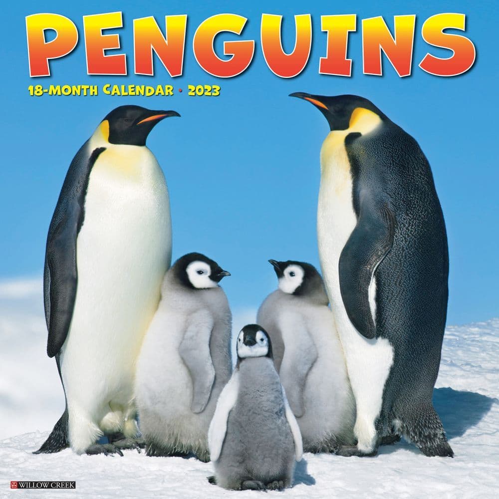 Penguins 2023 Wall Calendar 1250788671 Wildlife Wall Calendars