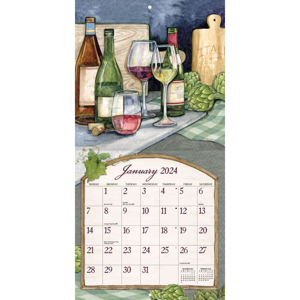 Wine Cellar 2024 Wall Calendar Second Alternate Image width=&quot;1000&quot; height=&quot;1000&quot;