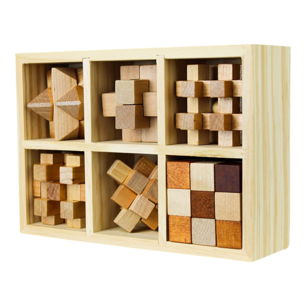 Wooden Pocket MindBenders Puzzles 6-Pack Second Alternate Image