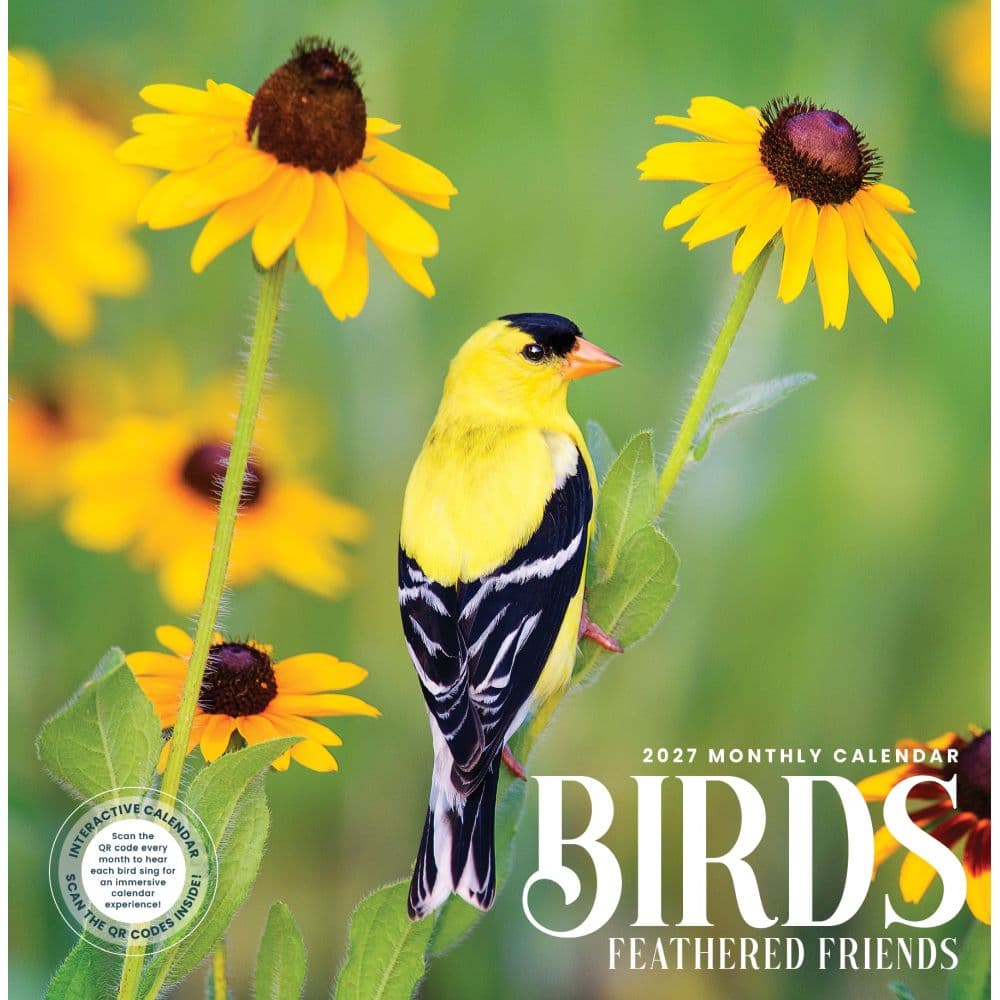 Birds Feathered Friends 2027 Wall Calendar Main Product Image