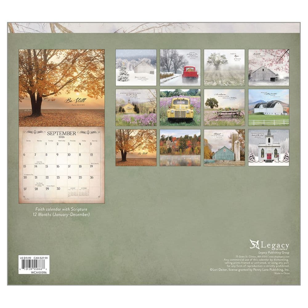 Land of Blessings by Lori Deiter 2026 Wall Calendar First Alternate Image