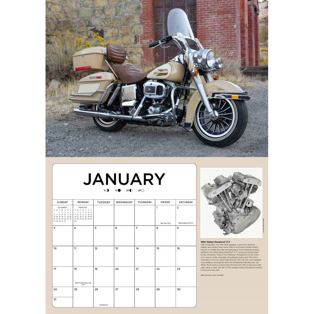 Harley Davidson Large Wall Calendar Calendars