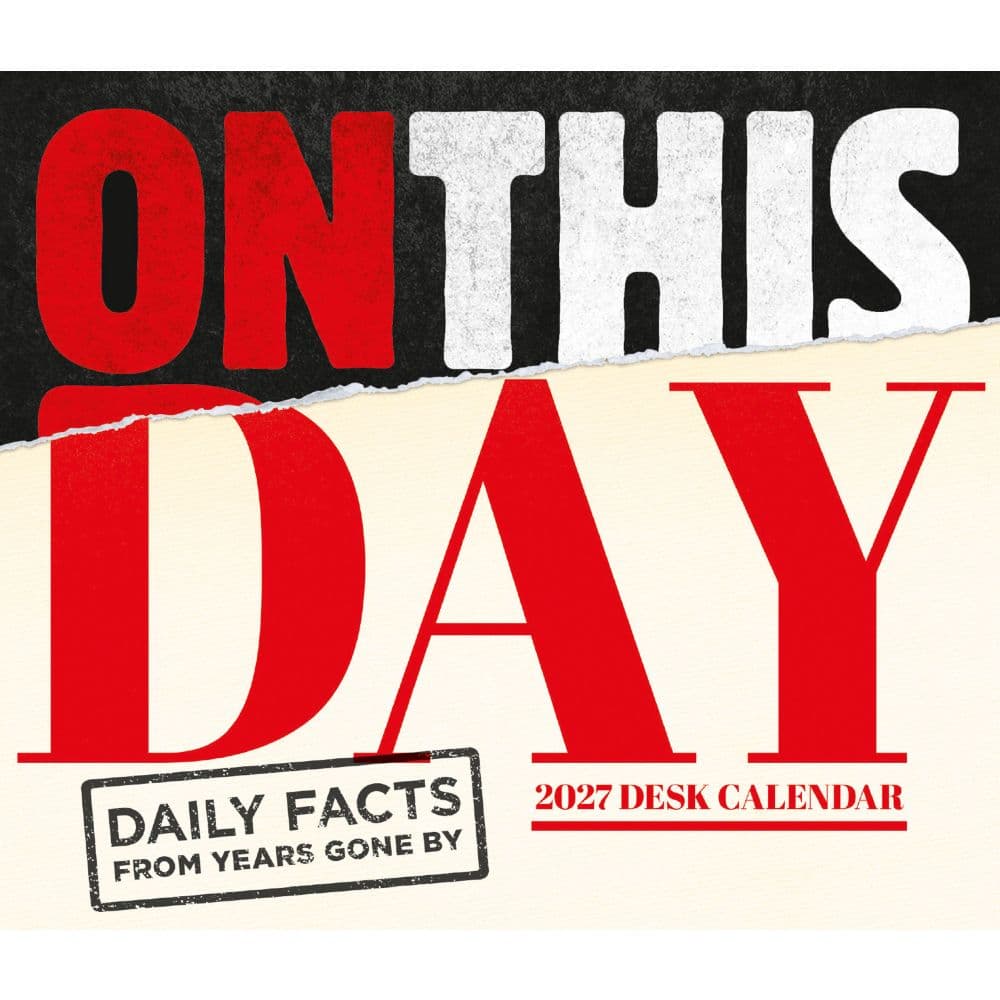 image On This Day 2027 Desk Calendar Main Image