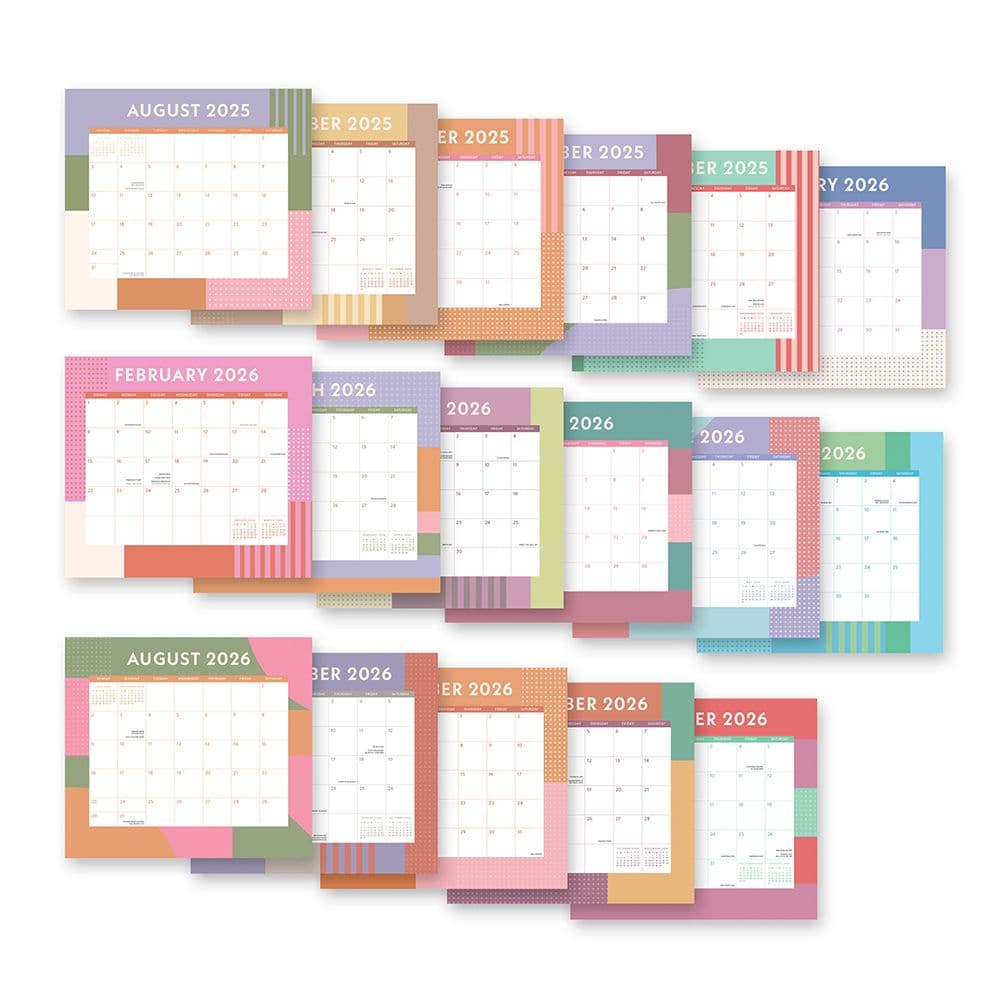 Color Block 2026 Magnetic Calendar Second Alternate Image