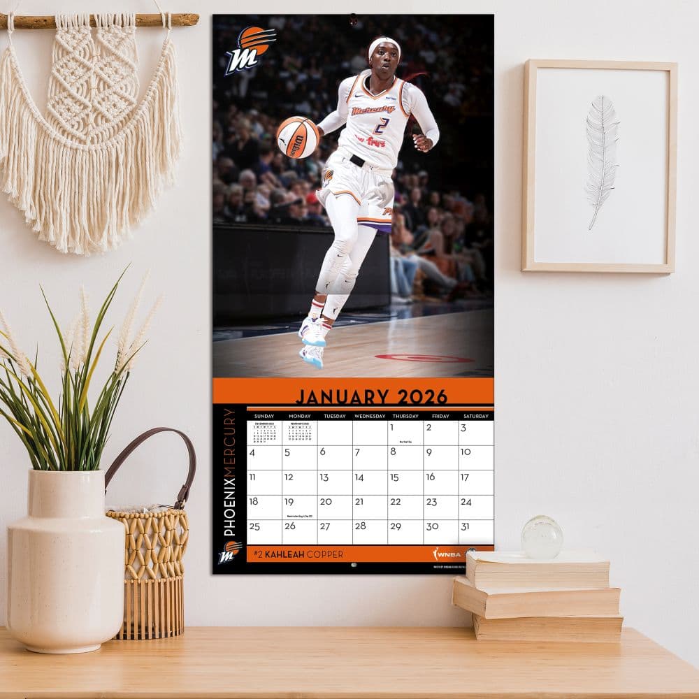 WNBA Phoenix Mercury 2026 Wall Calendar Fifth Alternate Image
