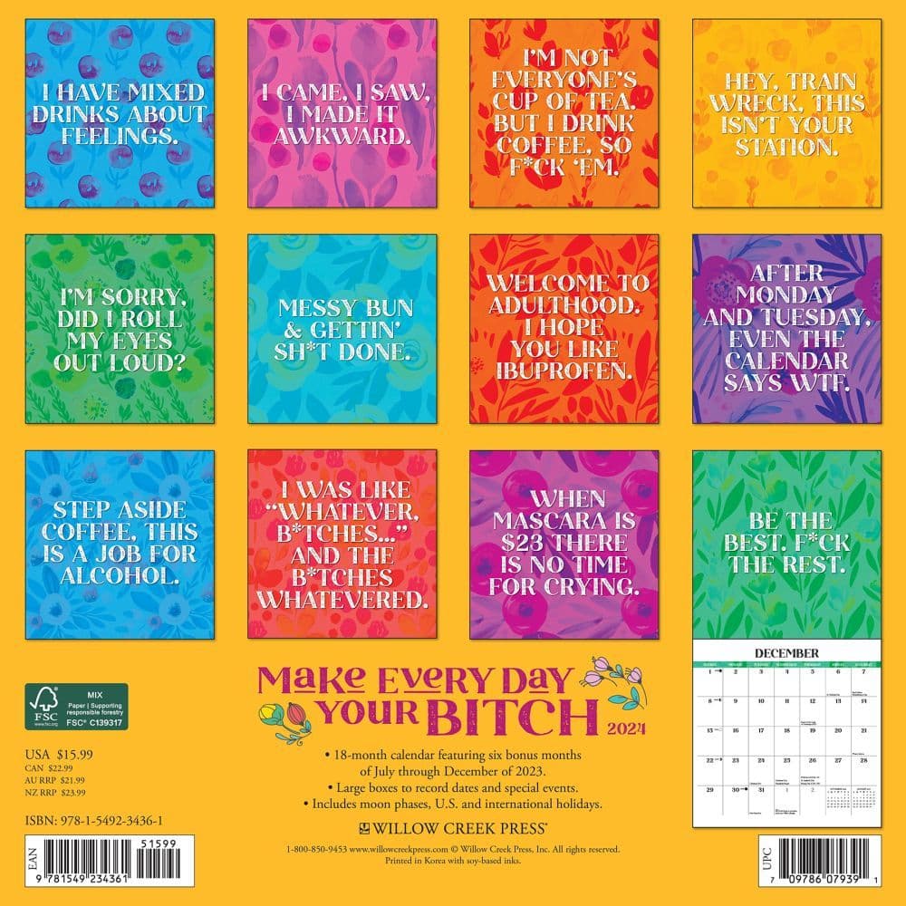 make-every-day-your-bitch-2024-wall-calendar-calendars