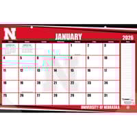 image Nebraska Cornhuskers 2026 Desk Pad 17" X 11"
