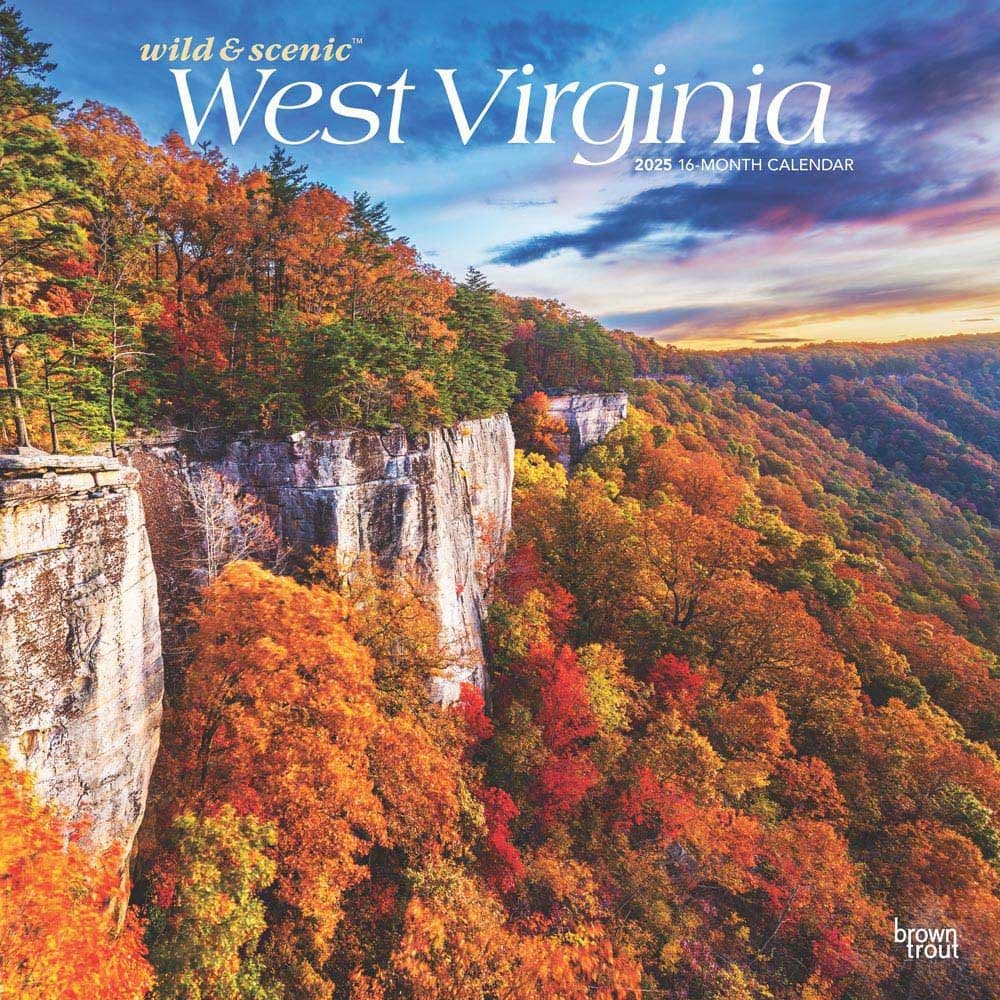 West Virginia Wild and Scenic 2025 Wall Calendar - Calendars.com