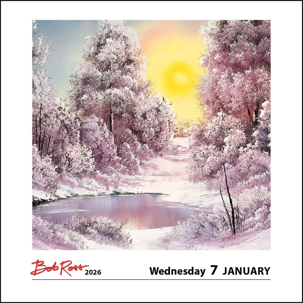 Bob Ross 2026 Desk Calendar Second Alternate Image