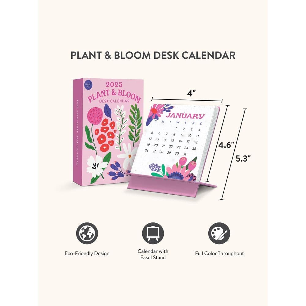 Botanical Bliss Plant and Bloom 2025 Desk Calendar Fourth Alternate Image width=&quot;1000&quot; height=&quot;1000&quot;