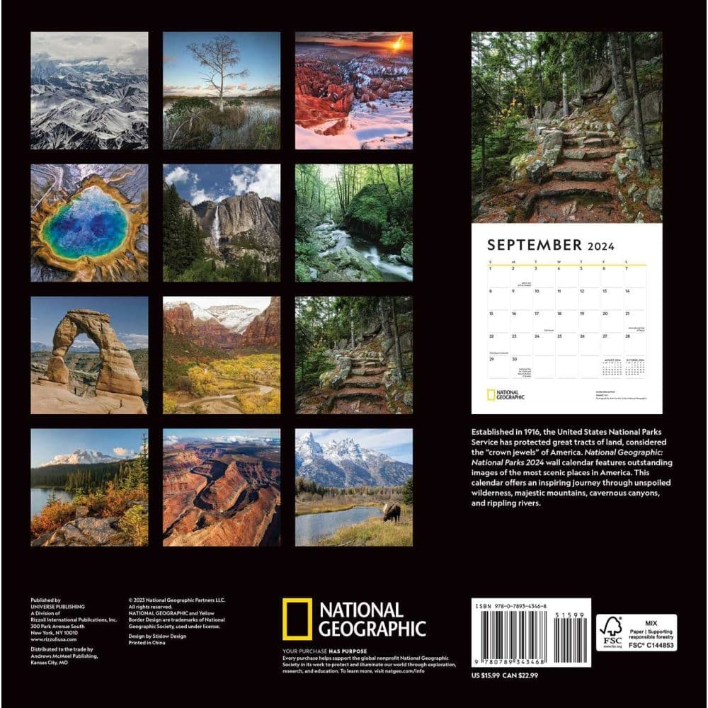 National Parks NG 2024 Wall Calendar _ALT1