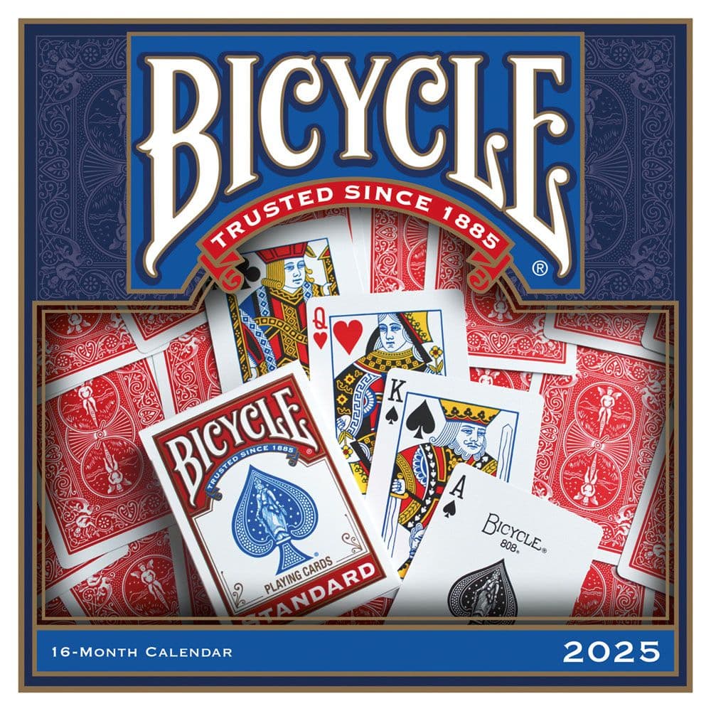 Bicycle Cards Art 2025 Mini Wall Calendar