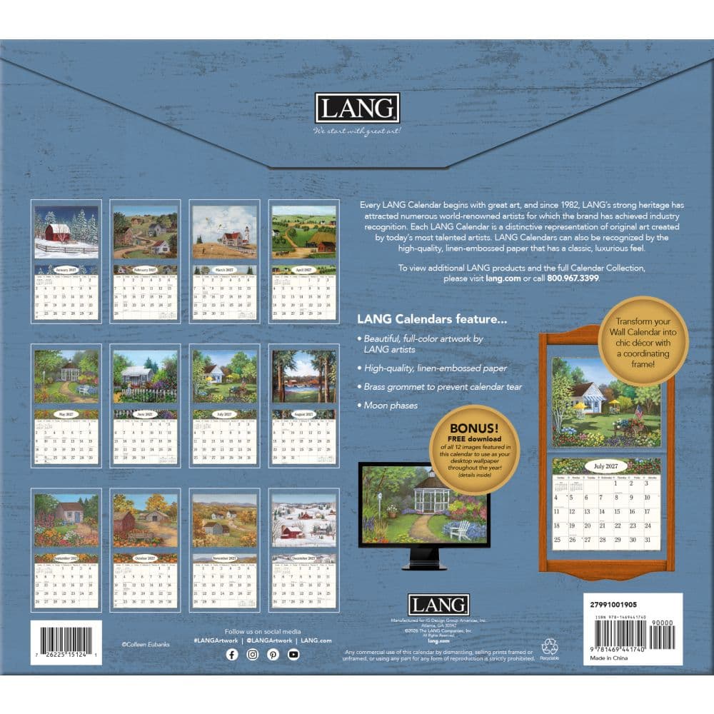 Country Living 2027 Wall Calendar by Colleen Eubanks First Alternate Image