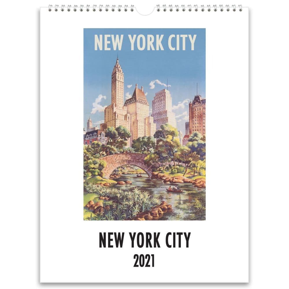 2021 New York City Nostalgic Poster Wall Calendar