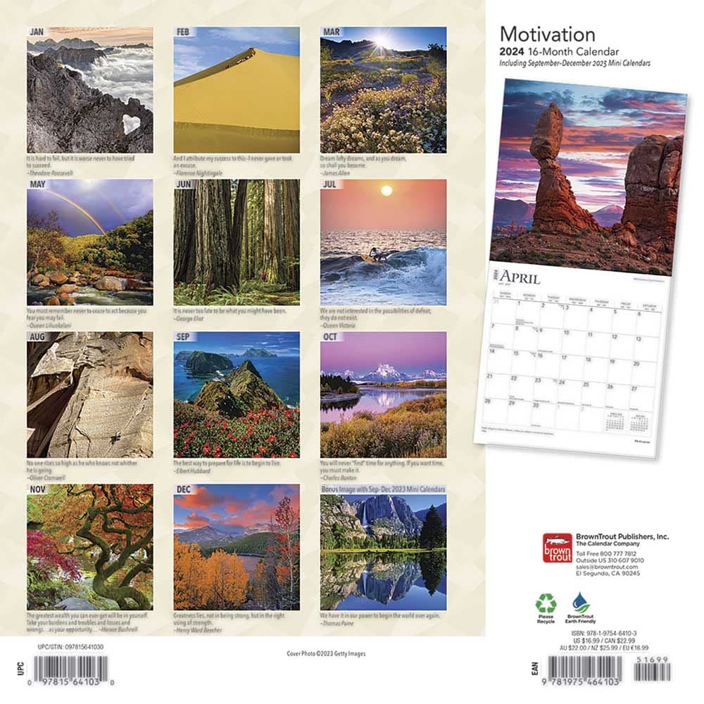 Motivation 2024 Wall Calendar