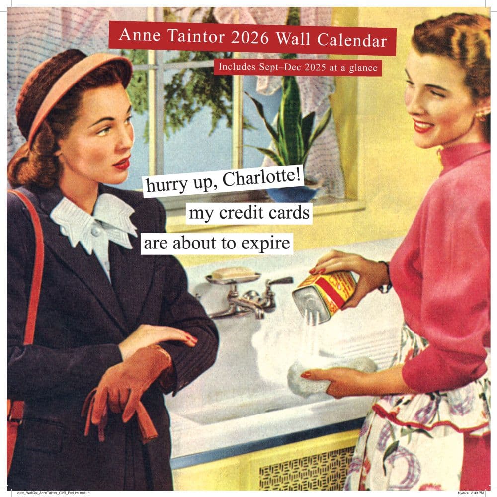 Anne Taintor 2026 Wall Calendar Main Product Image