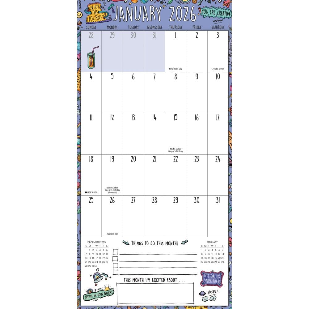 Great Big Positivity 2026 Wall Calendar Third Alternate Image