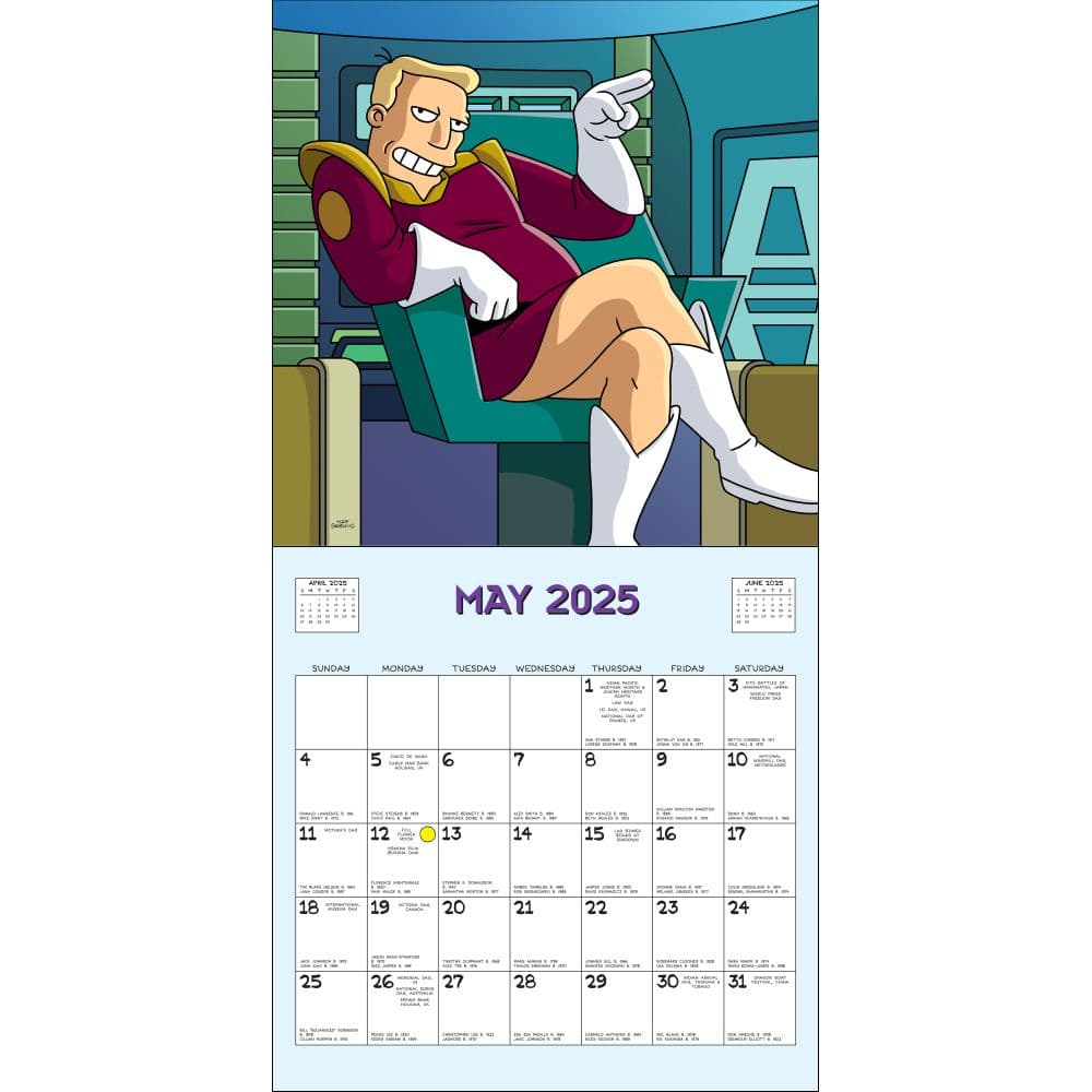 Futurama 2025 Wall Calendar Third Alternate Image width=&quot;1000&quot; height=&quot;1000&quot;