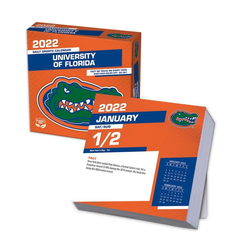 University Of Florida Calendar 2022 Col Florida Gators 2022 Desk Calendar - Calendars.com
