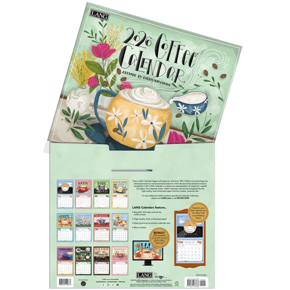 Coffee 2026 Wall Calendar by LoriLynn Simms_ALT3