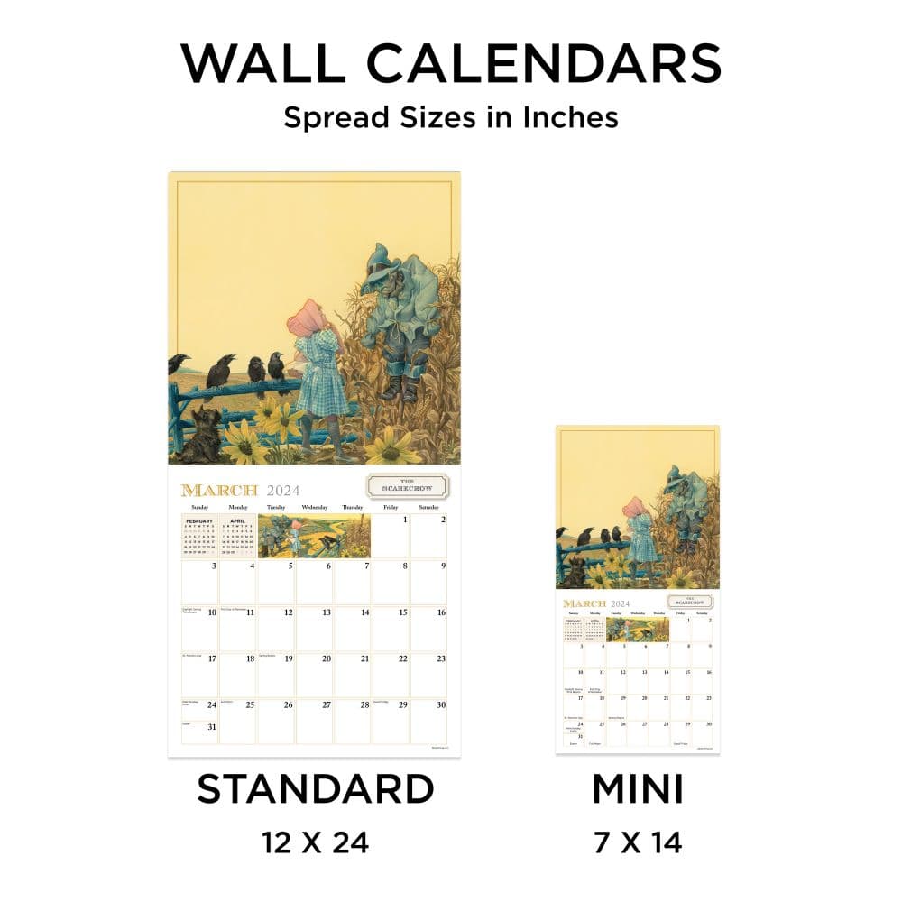 Wizard Of Oz 2024 Mini Wall Calendar